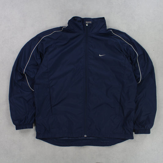 RARE 00s Nike Track Jacket Navy - (L)