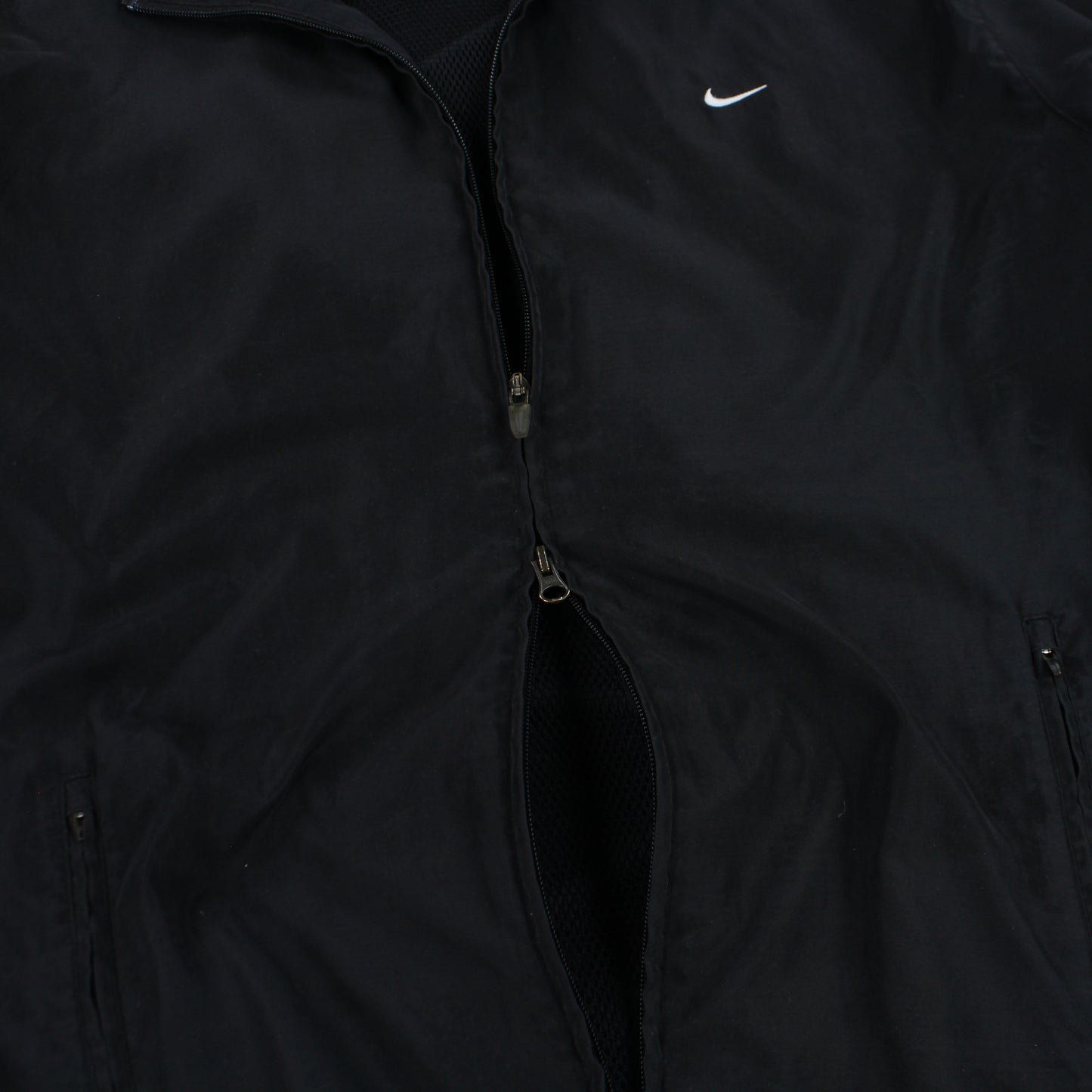 RARE 00s Nike Track Jacket Black - (XL)