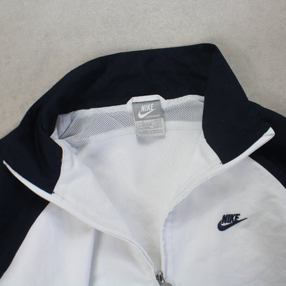 RARE 2000s Nike Track Jacket White - (M)