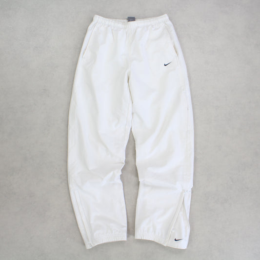 RARE 2000s Nike Trackpants White - (S)