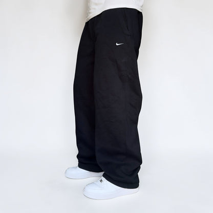 RARE 2000s Baggy Nike Joggers Black - (L)