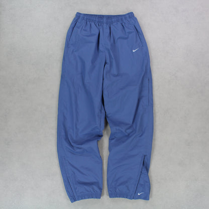 SUPER RARE 00s Nike Trackpants Blue - (S)