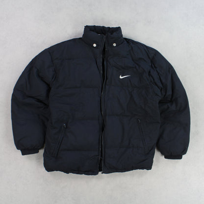 SUPER RARE 1990s Nike Puffer Jacket Black - (S)