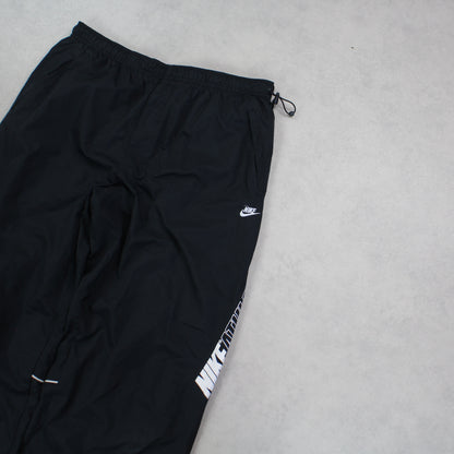 RARE 00s Nike Trackpants Black - (L)