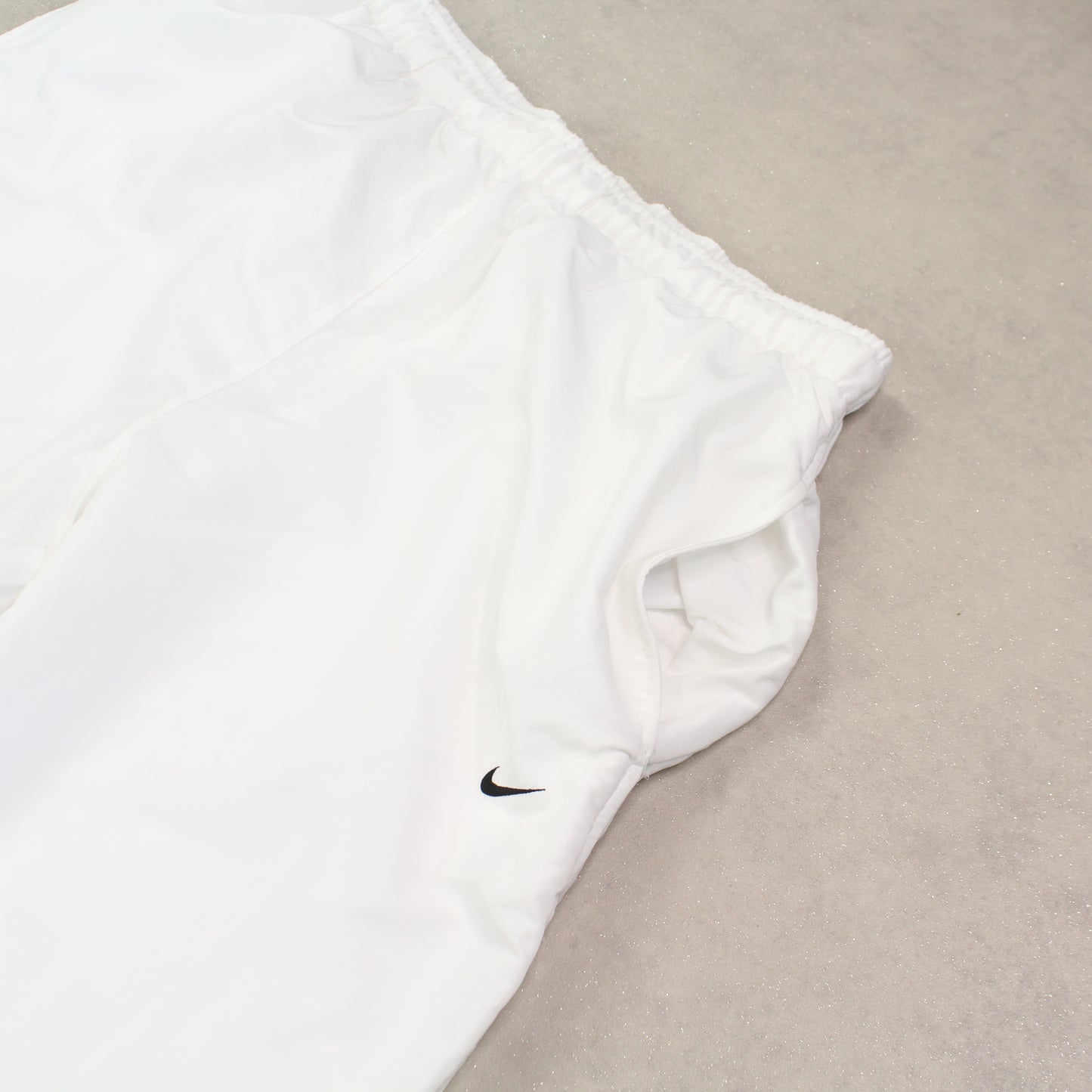 RARE 00s Nike Baggy Trackpants White - (XL)