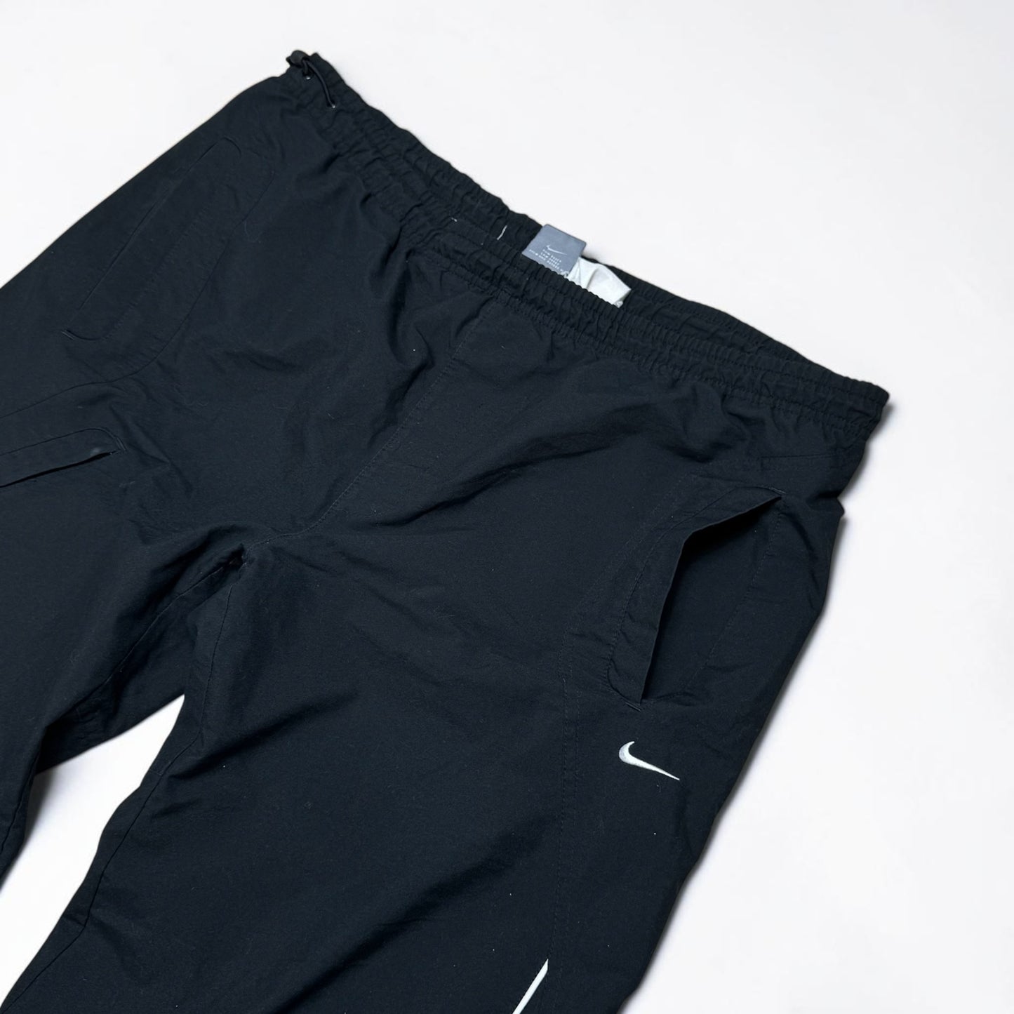 RARE 2000s Baggy Nike Trackpants Black - (L)