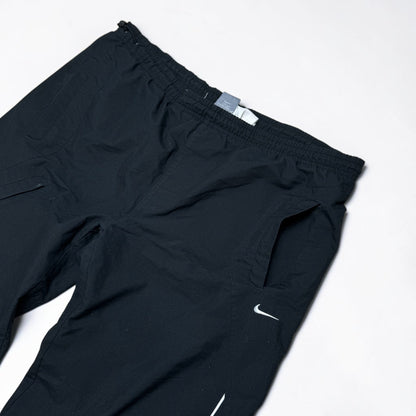 RARE 2000s Baggy Nike Trackpants Black - (L)