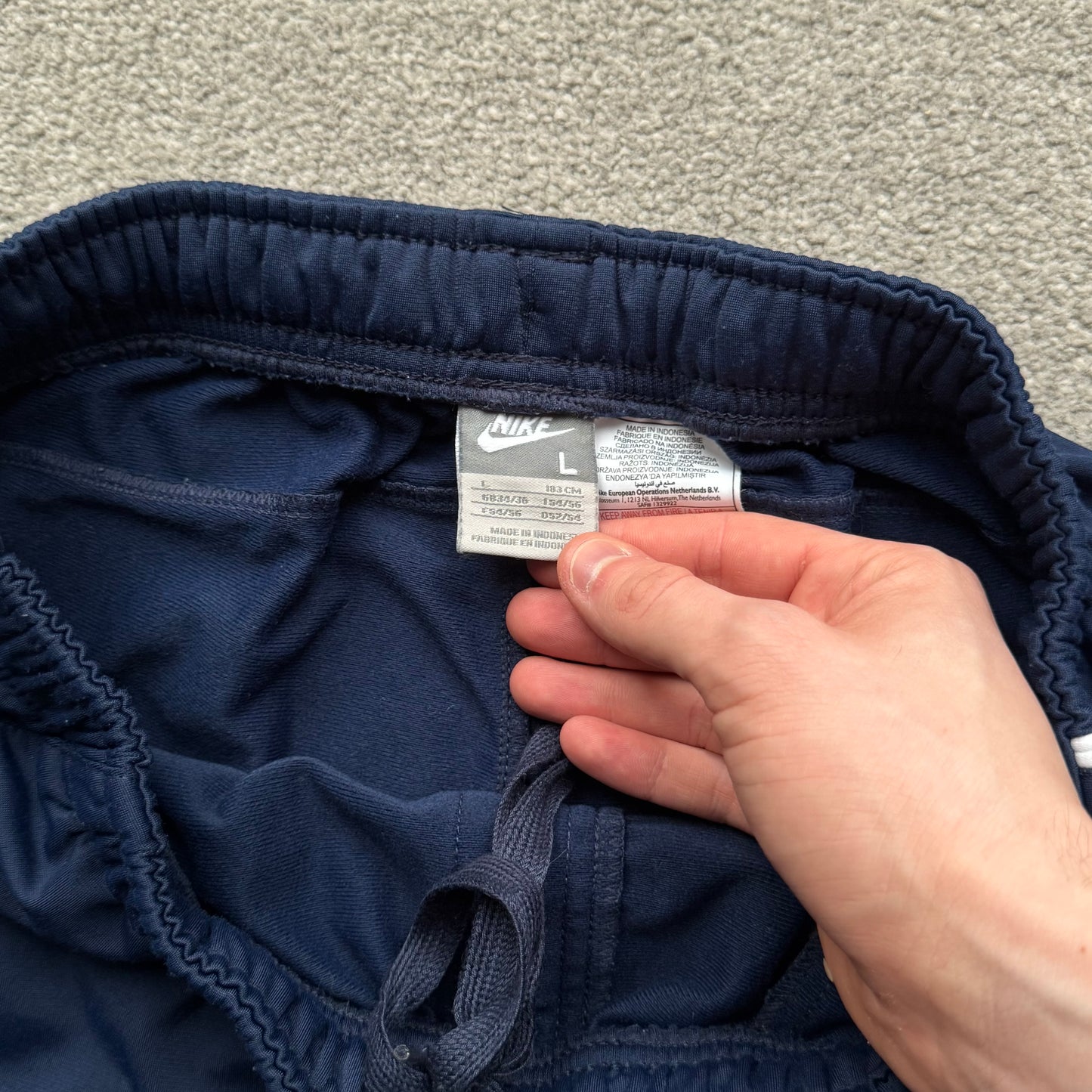 RARE 2000s Nike Trackpants Navy *PREMIUM* - (M)