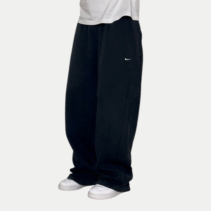 RARE 2000s Super Baggy Nike Joggers Black *PREMIUM* - (L)