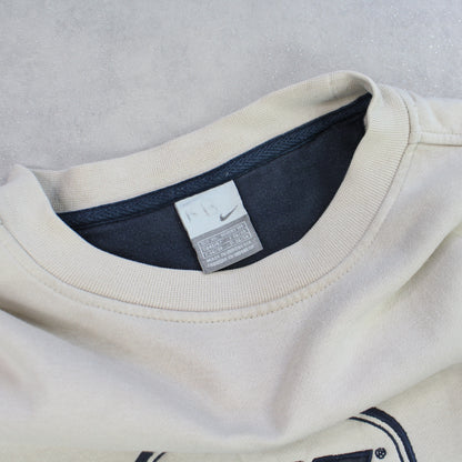 SUPER RARE 2000s Nike Sweatshirt Cream - (XL)