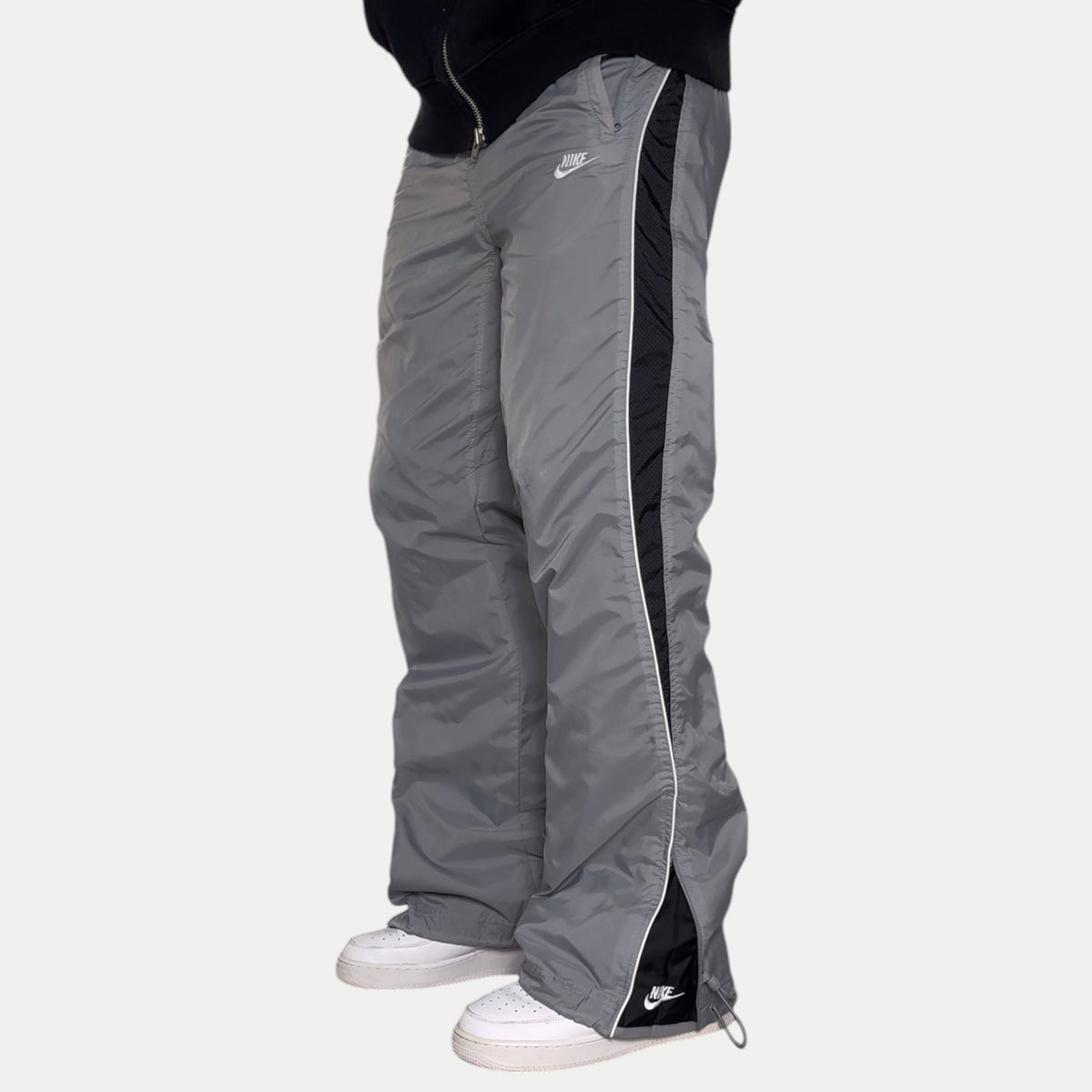 RARE 2000s Nike Trackpants Grey - (L) | PREMIUM