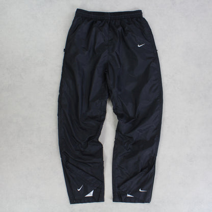 SUPER RARE 00s Nike Trackpants Black - (XS)