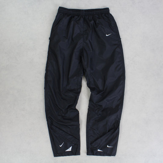 SUPER RARE 00s Nike Trackpants Black - (XS)