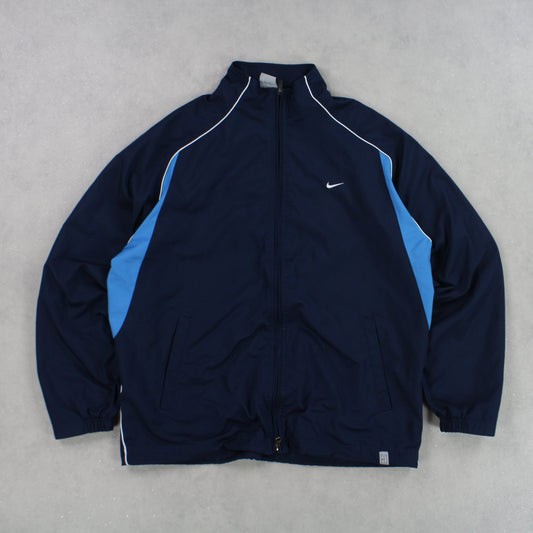 RARE 00s Nike Track Jacket Navy - (M)