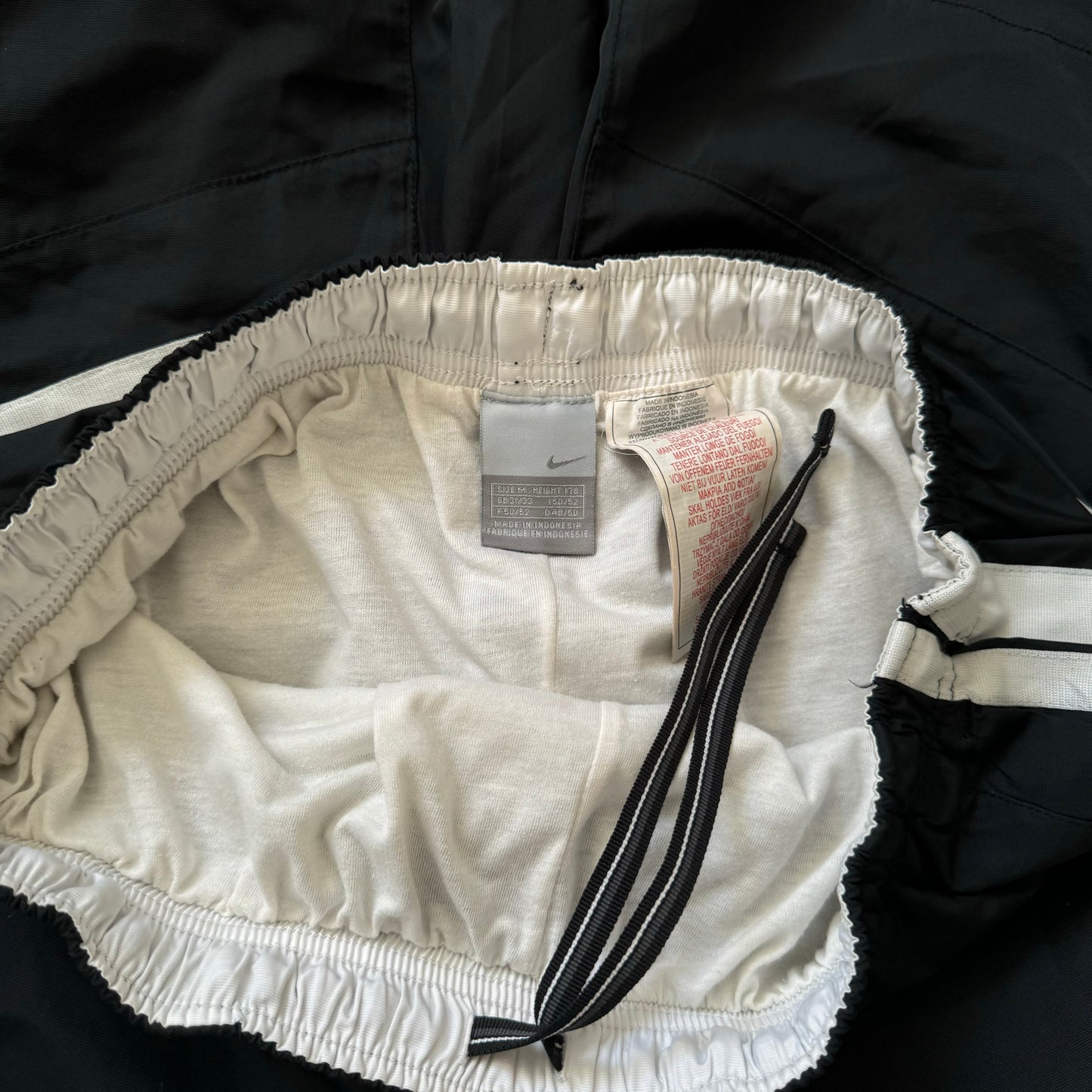 RARE 2000s Baggy Nike Trackpants Black - (M)