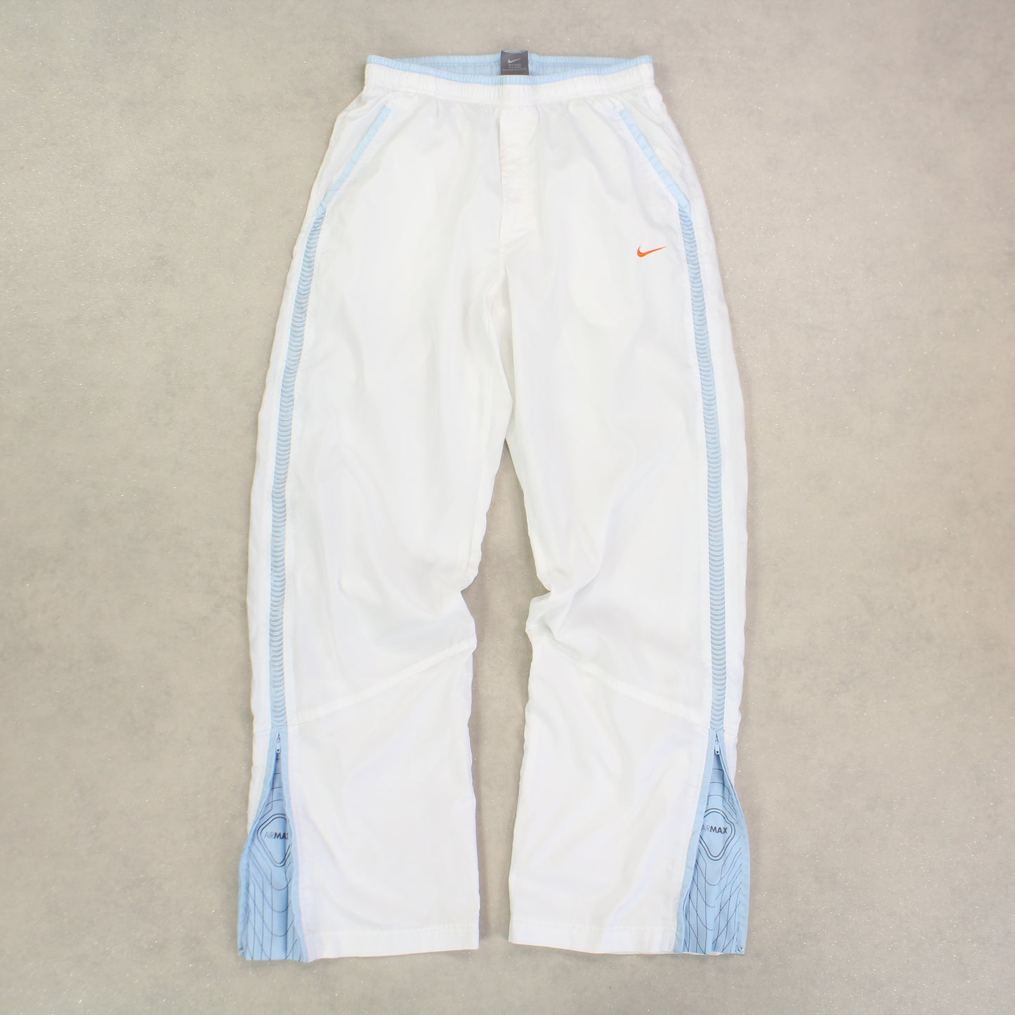 RARE 2000s Nike Air Max Trackpants White - (S)