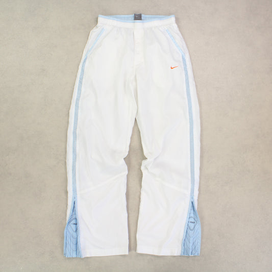RARE 2000s Nike Air Max Trackpants White - (S)