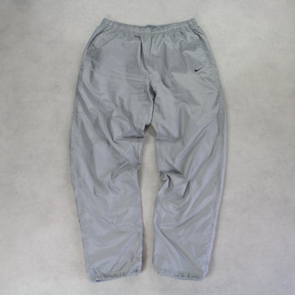 RARE 2000s Nike Trackpants Grey - (L)