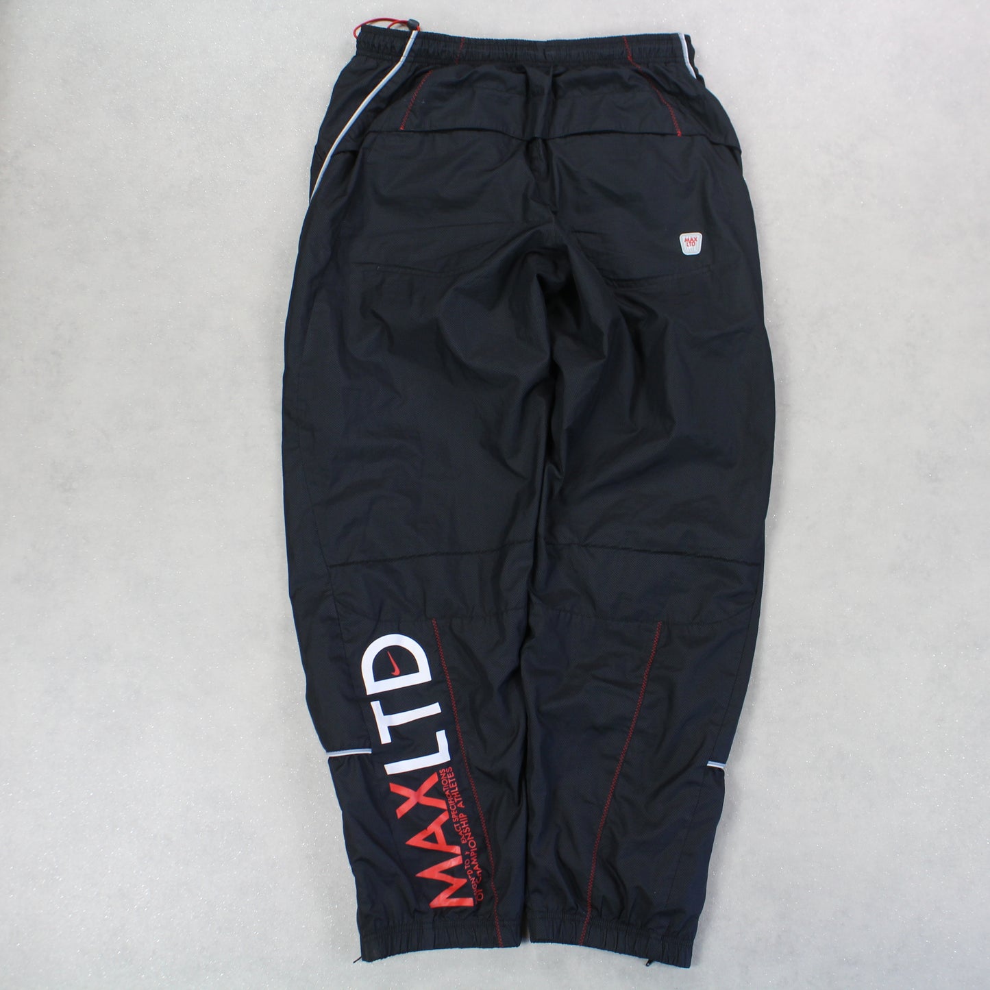 RARE Vintage 00s Nike Air Max Trackpants Black - (L)