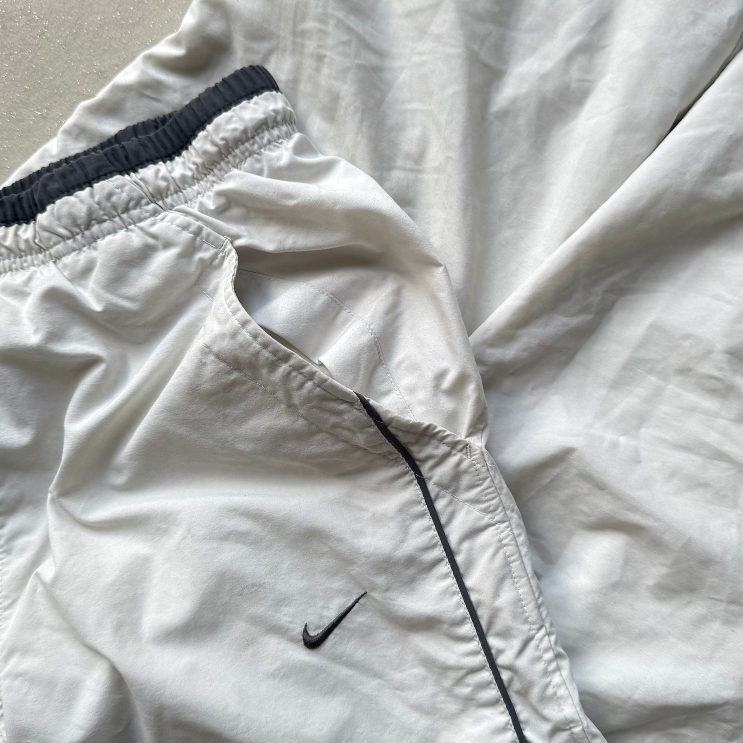 RARE 2000s Nike Trackpants White - (S)