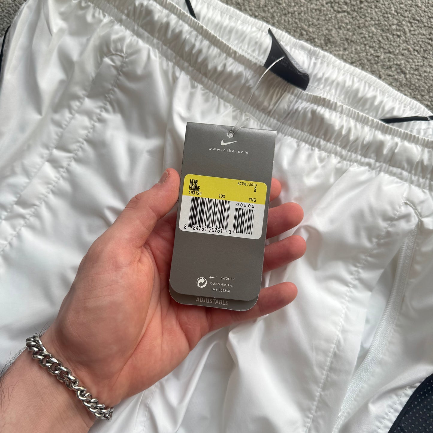 SUPER RARE 2000s Brand New Nike Trackpants White *PREMIUM* - (S)