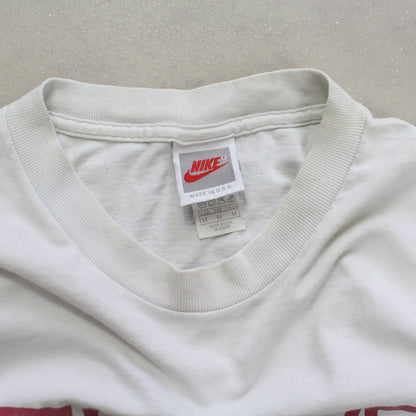 RARE 1990s Nike T-Shirt White - (L)