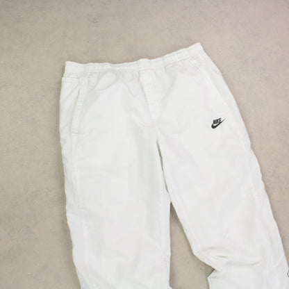 RARE 00s Nike Trackpants White - (L)