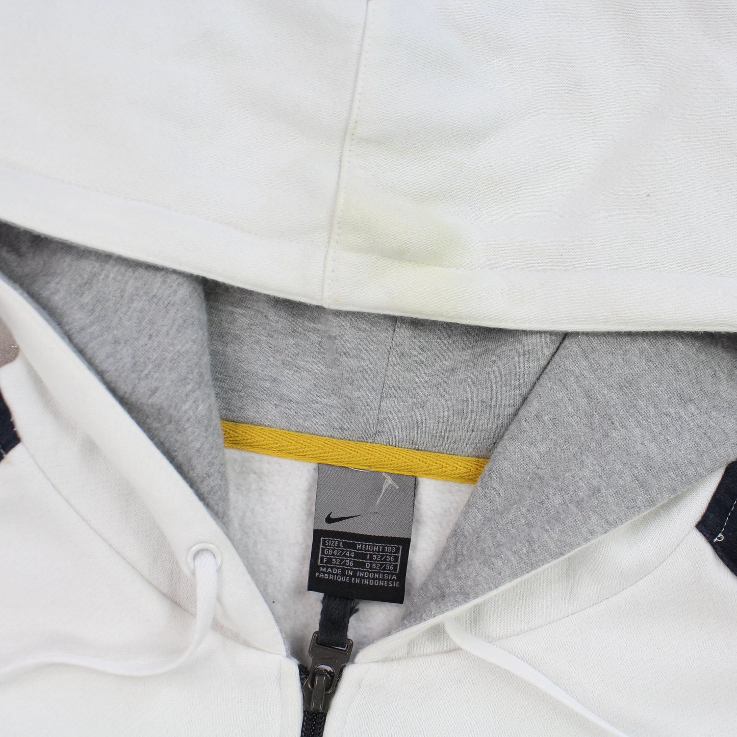 VERY RARE Vintage 00s Nike Zip Up Hoodie White - (L)