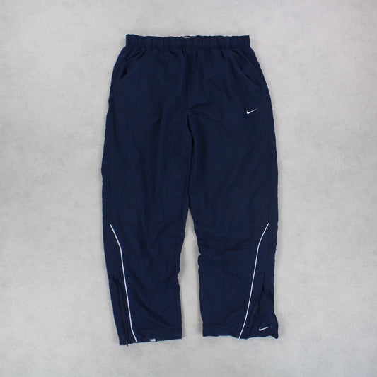 RARE 00s Nike Trackpants Navy - (L)