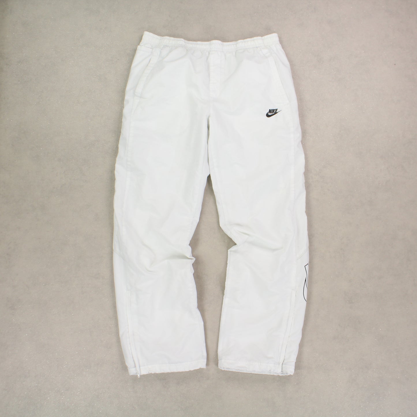 RARE 00s Nike Trackpants White - (L)