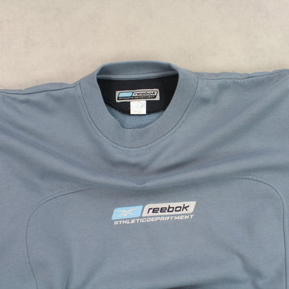 RARE Vintage 1990s Reebok Sweatshirt Blue - (M)