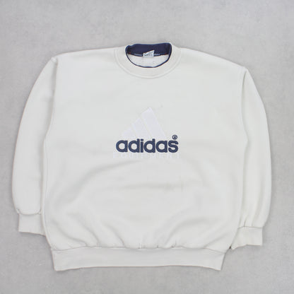 RARE Vintage 1990s Adidas EQT Sweatshirt Cream - (M)