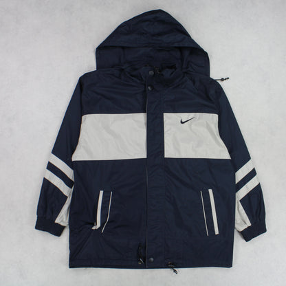 SUPER RARE 00s Vintage Nike Reversible Jacket Navy/Black - (XL)