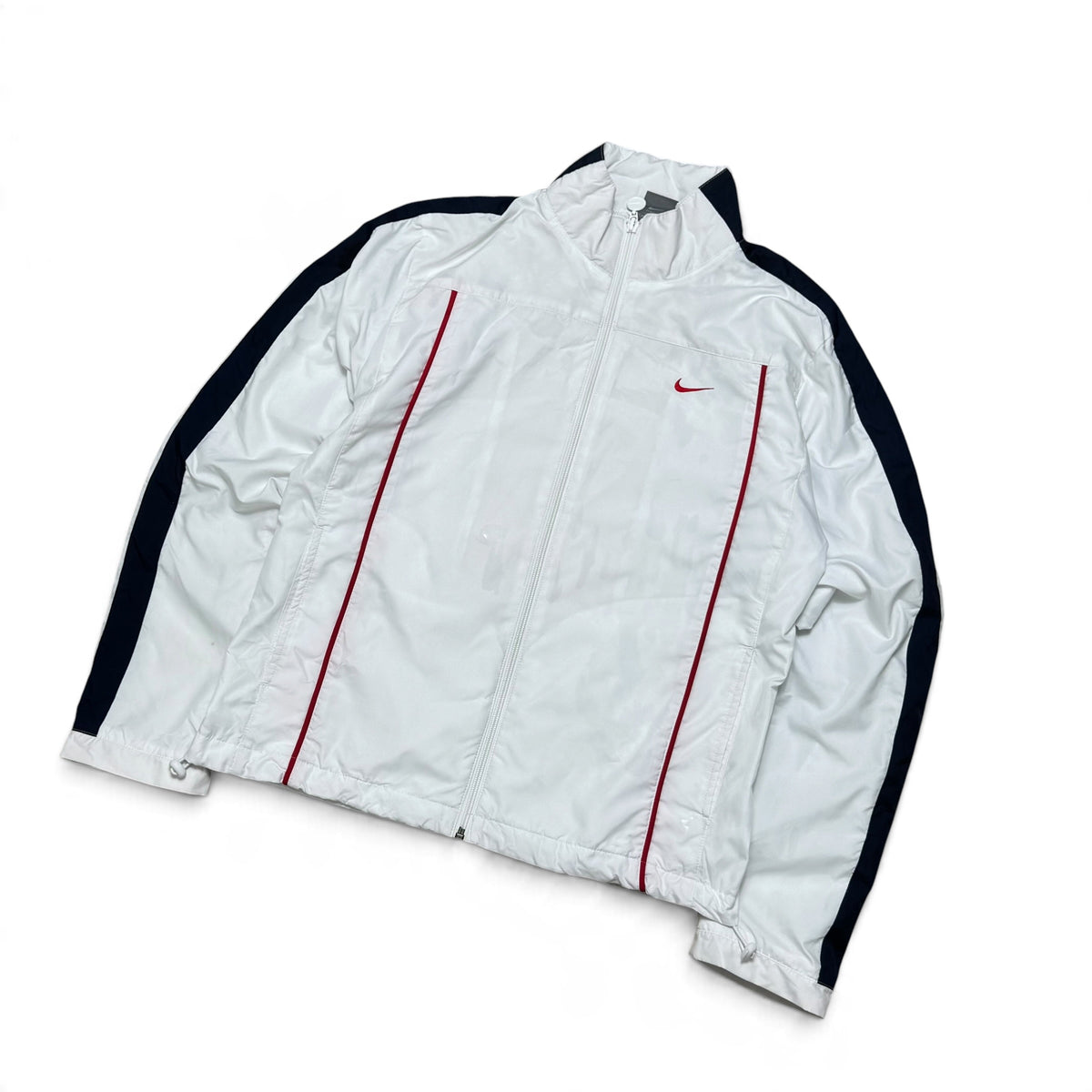SELTENE Nike Trainingsjacke aus den 2000ern, Weiß – (S)
