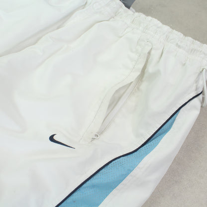 SUPER RARE 2000s Nike Trackpants White - (L)