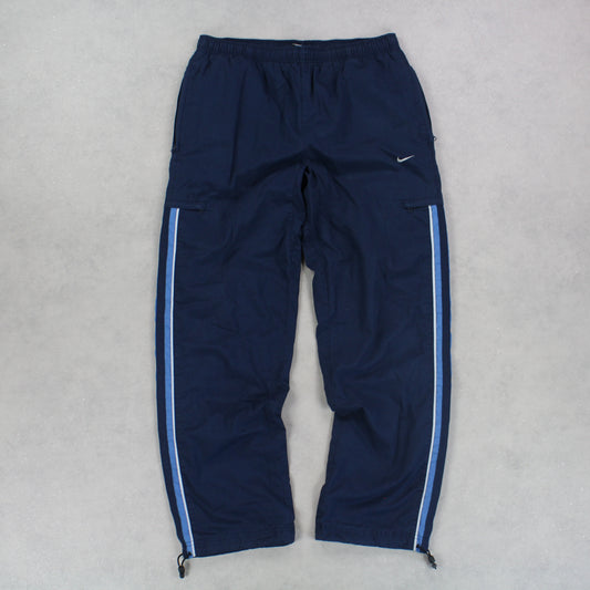 RARE 00s Nike Trackpants Navy - (M)