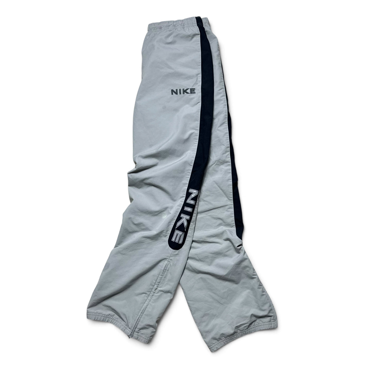 RARE 2000s Baggy Nike Trackpants Grey - (M)