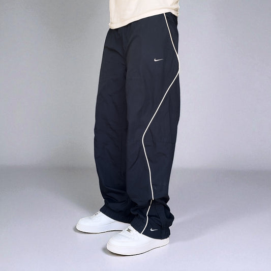 RARE 2000s Nike Trackpants Navy - (L)