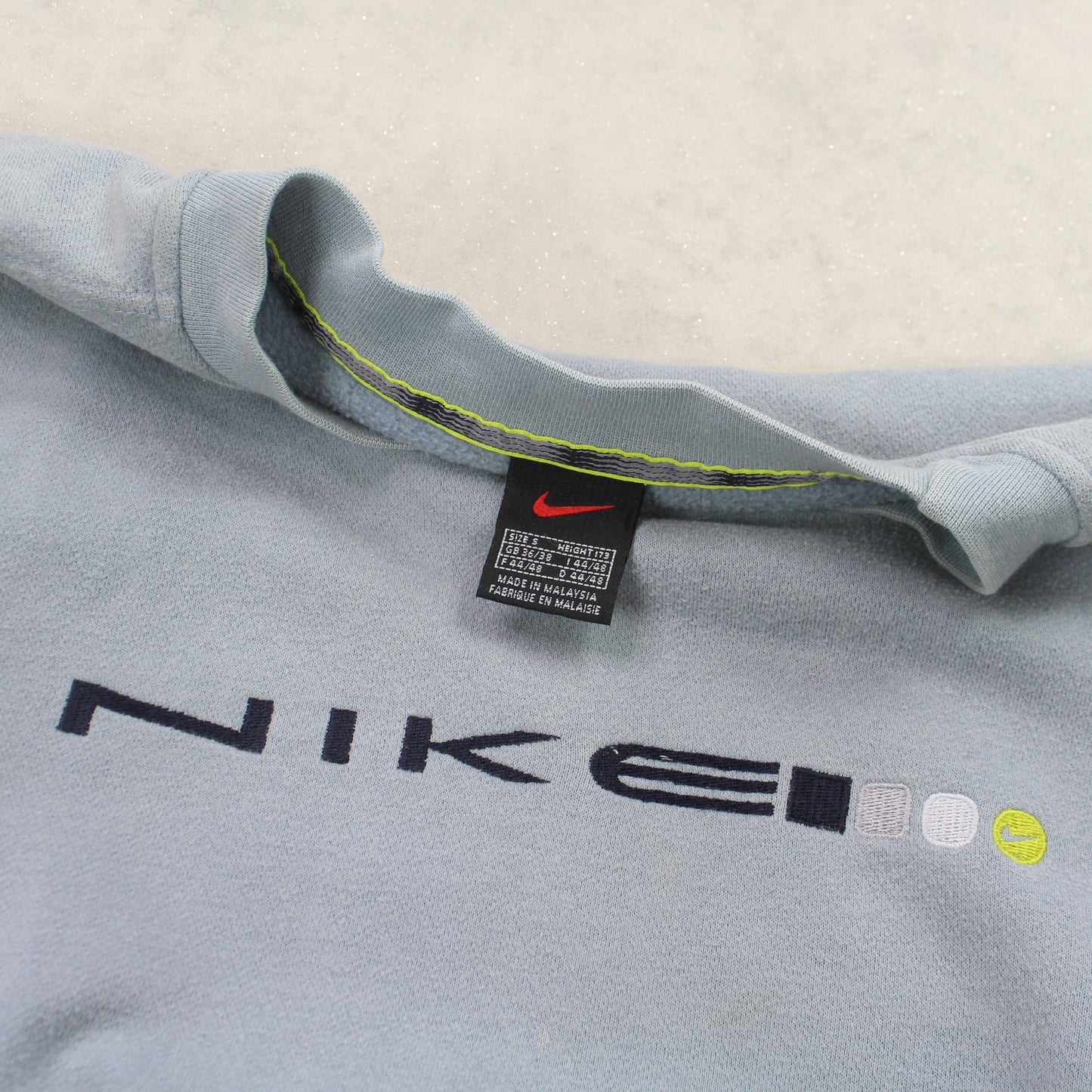 VERY RARE 1990s Nike Spell Out Sweatshirt Blue - (XS)