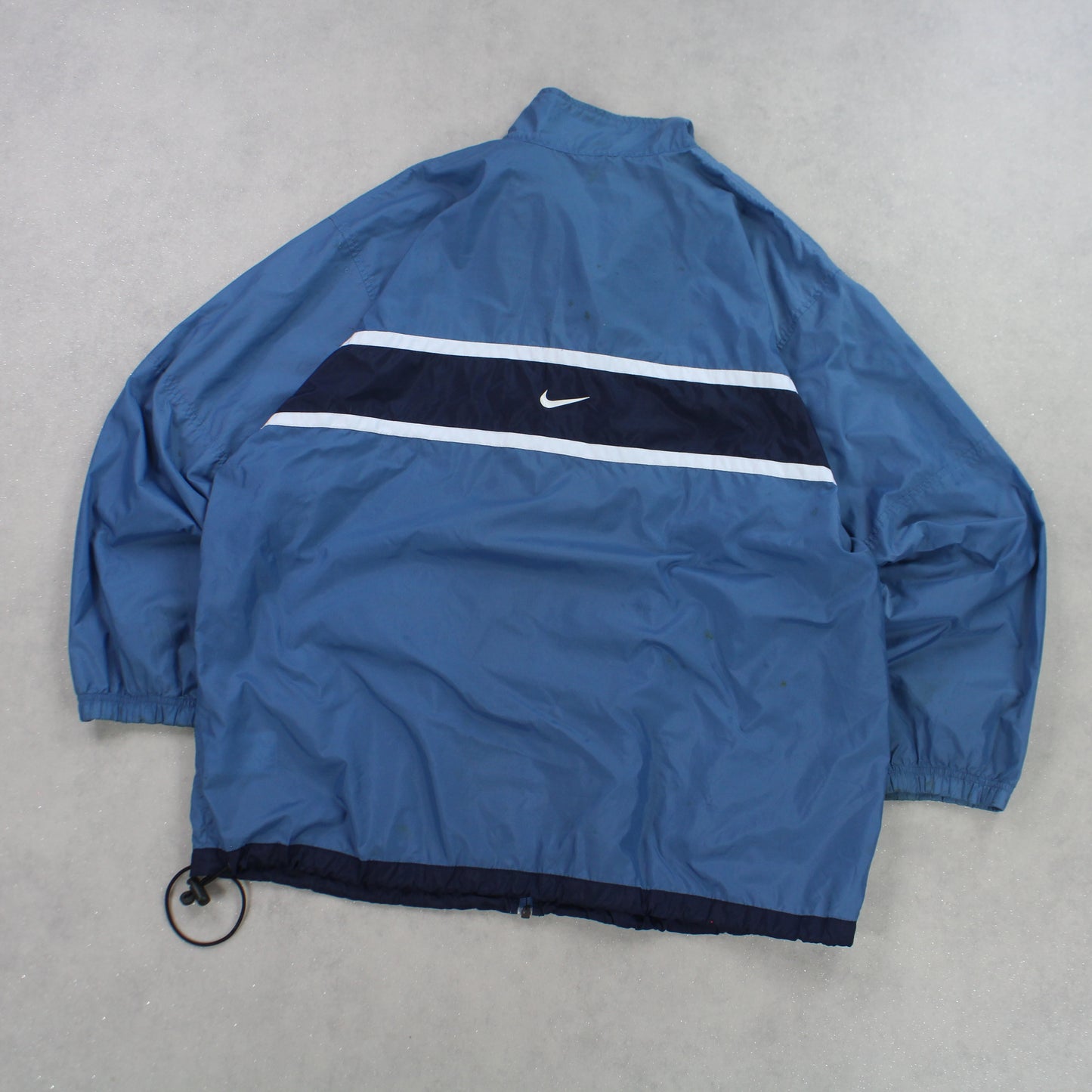 RARE 90s Nike Track Jacket Blue - (XL)