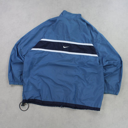 RARE 90s Nike Track Jacket Blue - (XL)