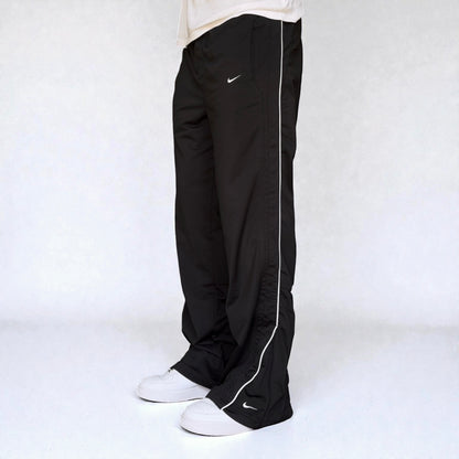 RARE 2000s Baggy Nike Trackpants Black - (M)