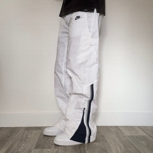 SUPER RARE 2000s Nike Trackpants BRAND NEW White - (L)