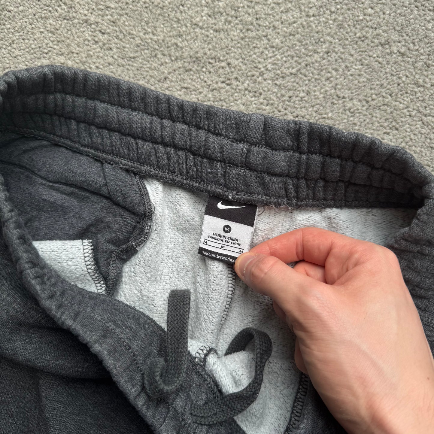 RARE 2000s Baggy Nike Joggers Grey - (S)