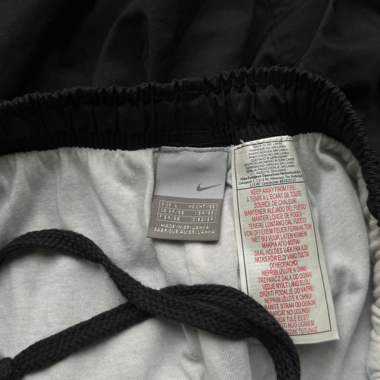 RARE 2000s Baggy Nike Trackpants Black - (M)