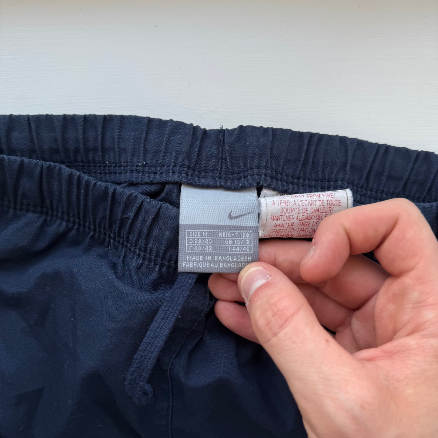SUPER RARE 2000s Baggy Nike Trackpants Navy - (S)