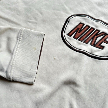 SUPER RARE 2000s Nike Sweatshirt Cream - (L)
