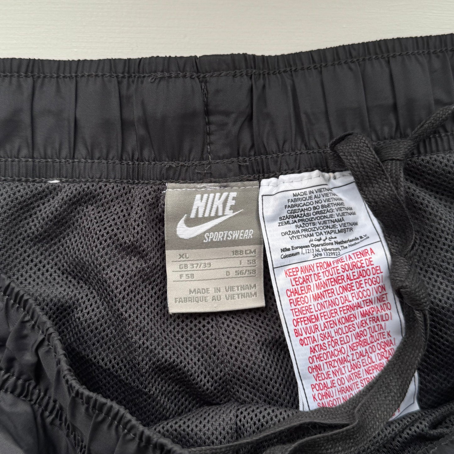 SUPER RARE 2000s Baggy Nike Trackpants Grey - (L) | PREMIUM