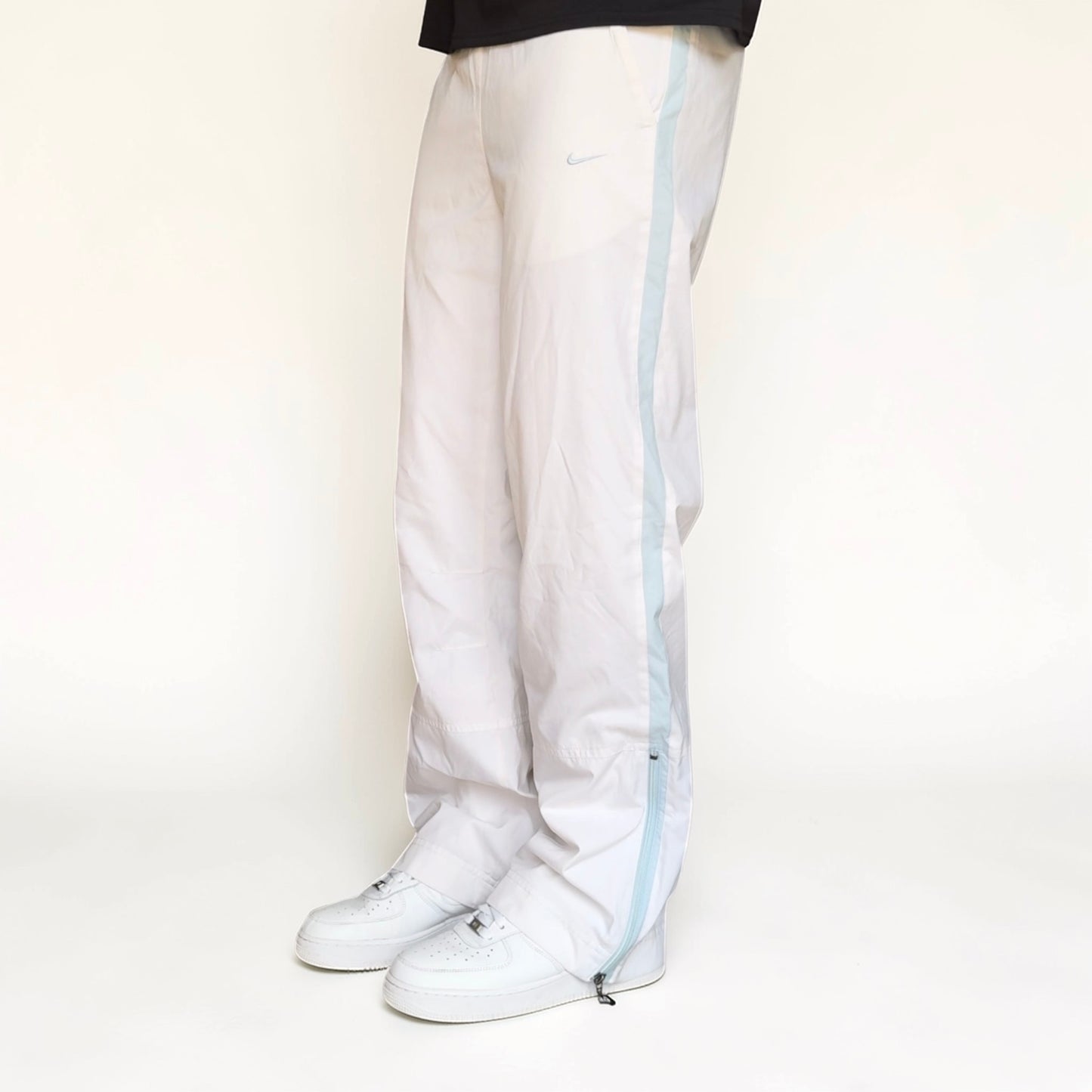RARE 2000s Nike Trackpants White - (S)