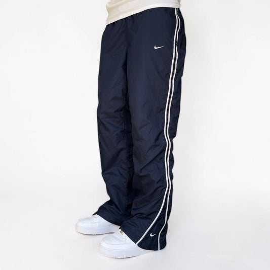 SUPERSELTENE Baggy-Trainingshose von Nike aus den 2000ern, Marineblau – (M)